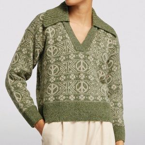 Sandro Peace Polo Sweater